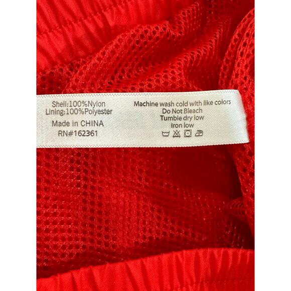 Full Send Nelk Boys Nylon Logo Joggers May 2021 Release Red & Blue Sz Large (34) - Picture 8 of 12